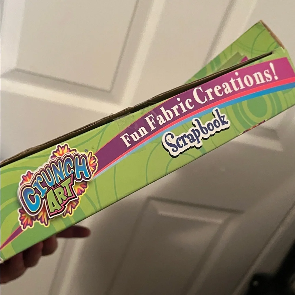 Crunch Art Fun Fabric Creations Scrapbook Kit - Green and Purple